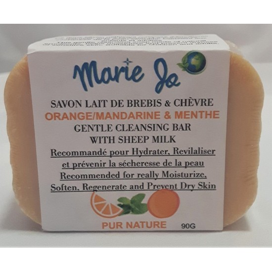Sensitive Skin Soap Orange / Mandarin & Mint 90g
